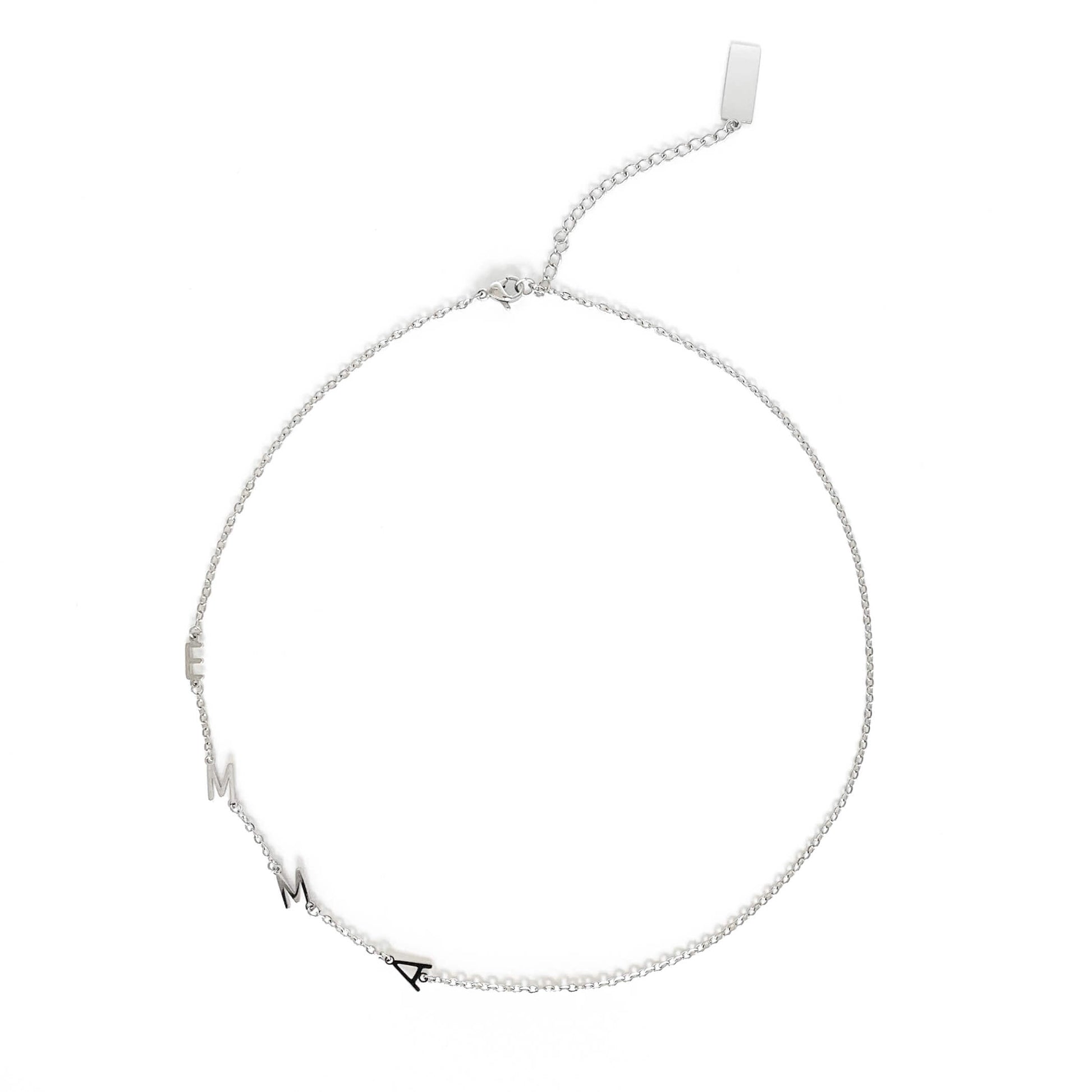Custom Sideway Initial Necklace